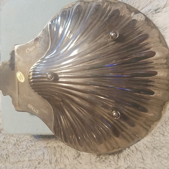 1956 Awards Candy Dish, Silver plate 8.5" x 7".  Beautiful Condition 68 year old - Picture 2 of 6